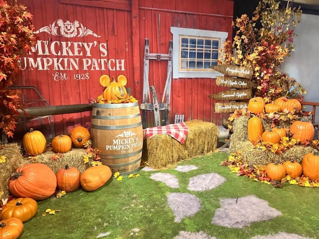 Fall Backdrop at Disney Photopass Studio Disney Springs - image by Dani Meyering