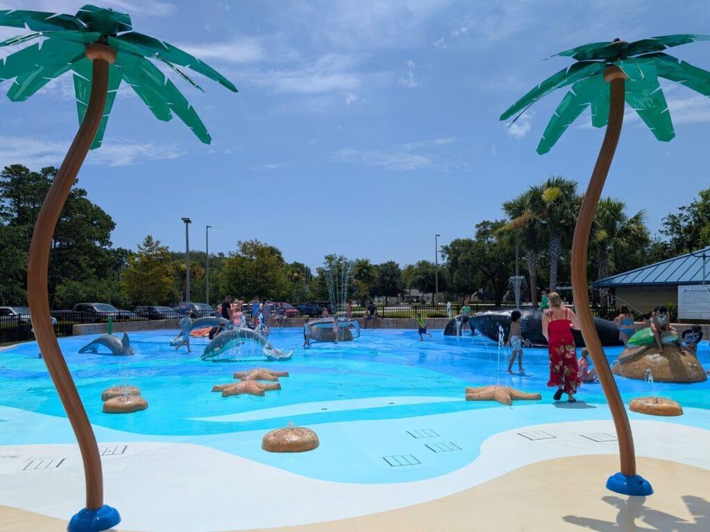 James Holland Park Splash Pad with dolphins day trip from Orlando - image by Maria DiCicco