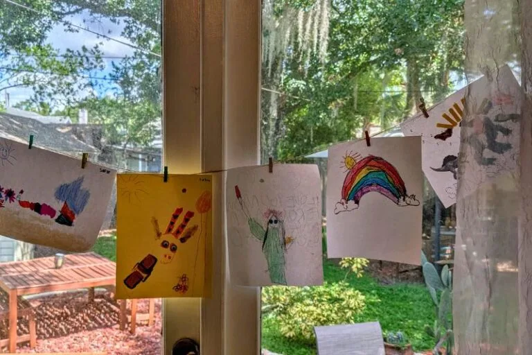 Kids After School Activities Art Display at Home - image by Maria DiCicco