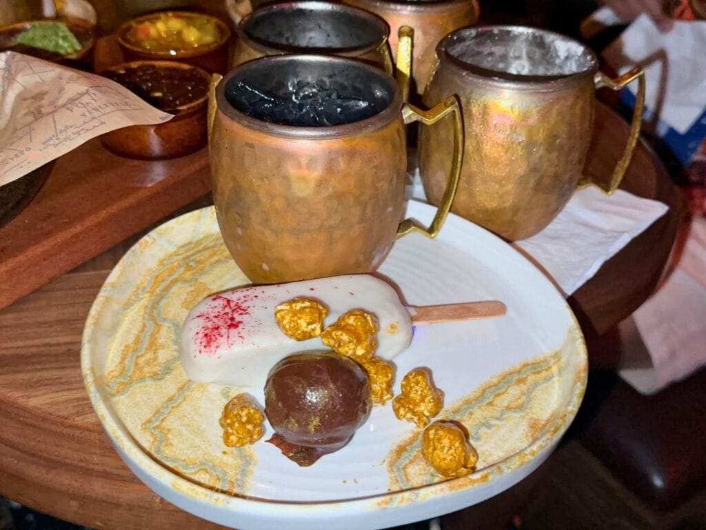Treasure Trove drink and snacks The Beak and Barrel Magic Kingdom Bar - image by Dani Meyering