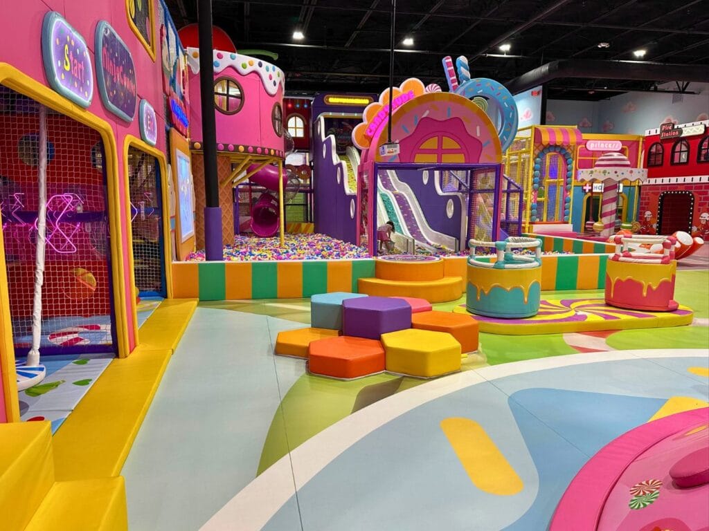 Wide view of Candy Wonderland Indoor Playground in Palm Bay - image by Dani Meyering