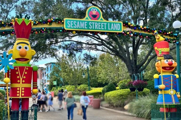 Sesame Street Land SeaWorld Orlando Christmas tips for parents - image by Dani Meyering
