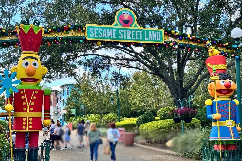 Sesame Street Land SeaWorld Orlando Christmas tips for parents - image by Dani Meyering