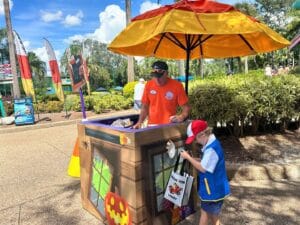 Young boy gets Candy at SeaWorld Orlando Spooktacular - image by Dani Meyering