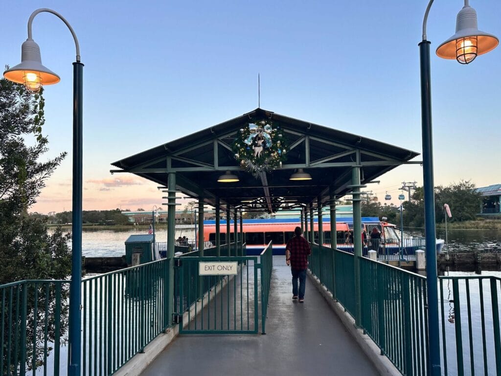 Friendship boat transportation at Hollywood Studios dock - image by Dani Meyering