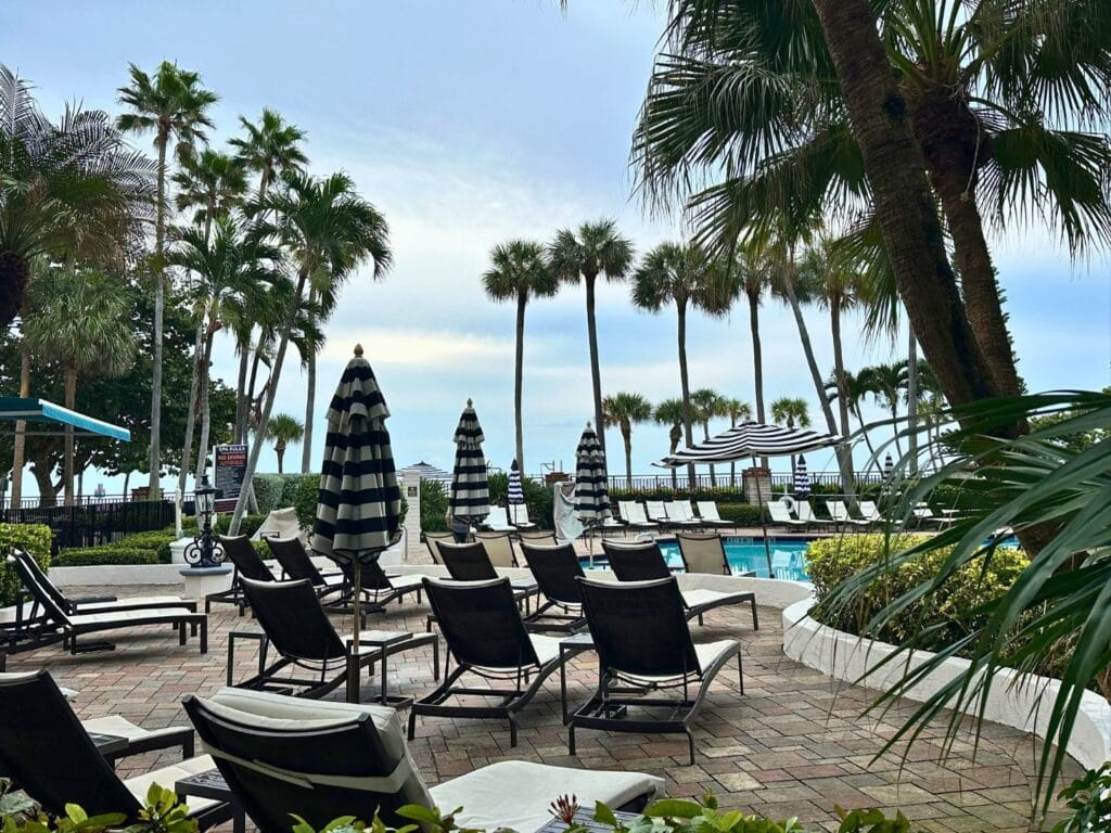 Pool deck Embassy Suites Deerfield Beach - image by Dani Meyering