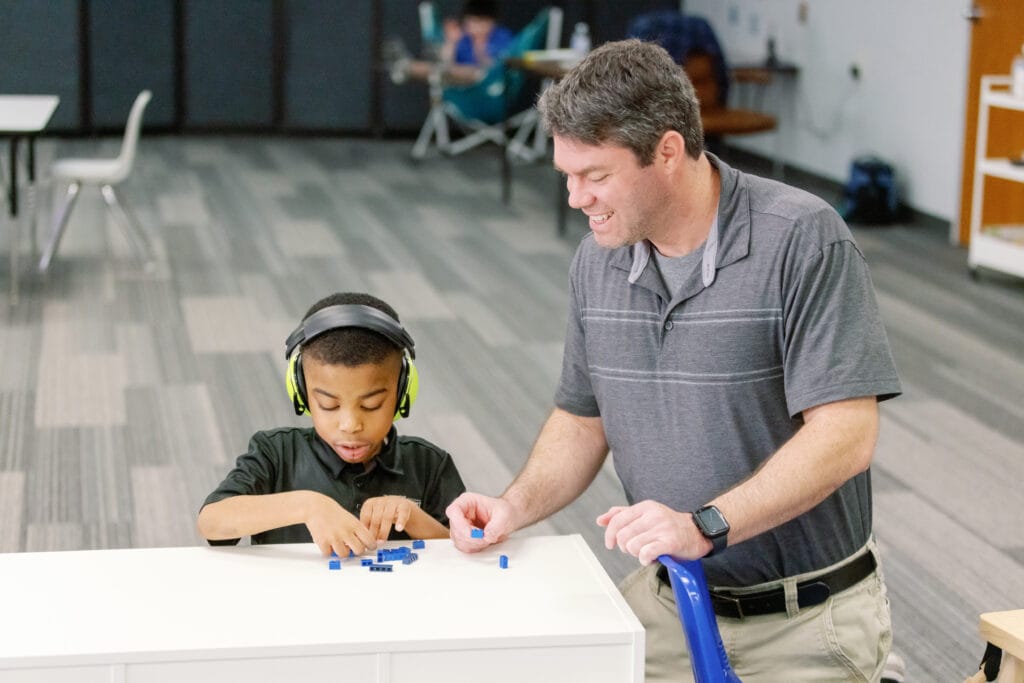 The First Academy students learning