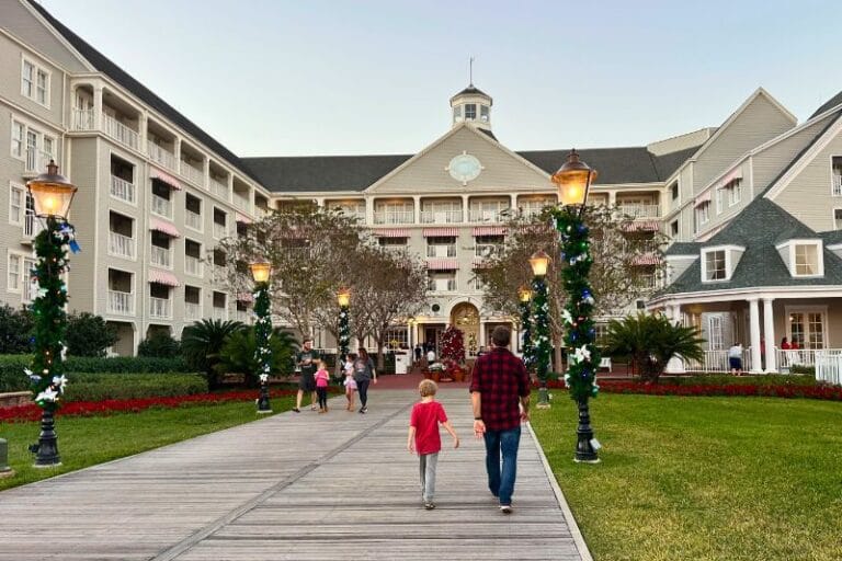 father and son walk to Yacht Club - image by Dani Meyering