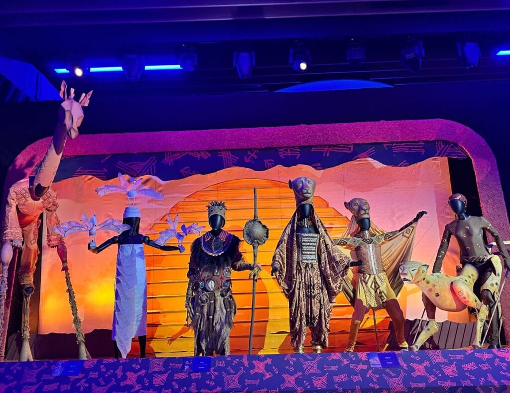 Once Upon A Stage: The Magic of DISNEY ON BROADWAY Exhibits the costumes from The Lion King performances