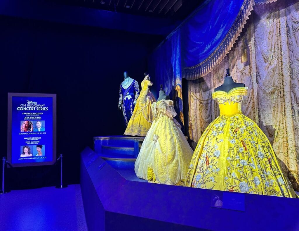 Beauty and The Beast Dresses from the Once Upon A Stage: The Magic of DISNEY ON BROADWAY Exhibit