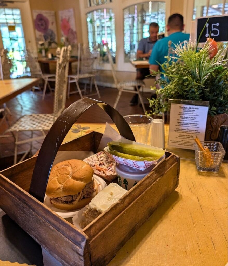 Back Porch Restaurant Picnic Basket - image by Maria DiCicco