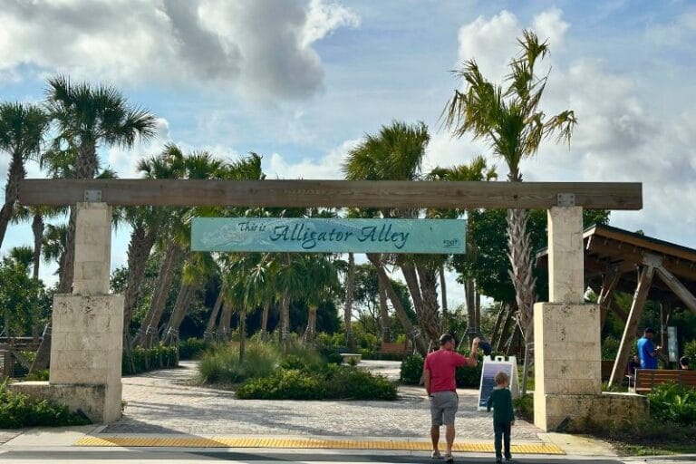 Entrance to boardwalk Everglades Rest Area Weston Florida - image by Dani Meyering web