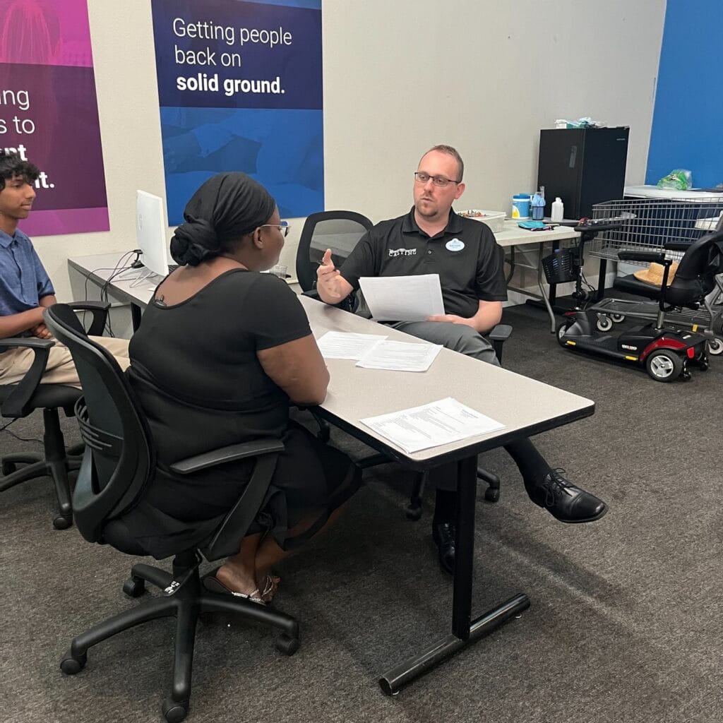 United Against Poverty STEP Program interview practices - image from UAP Instagram