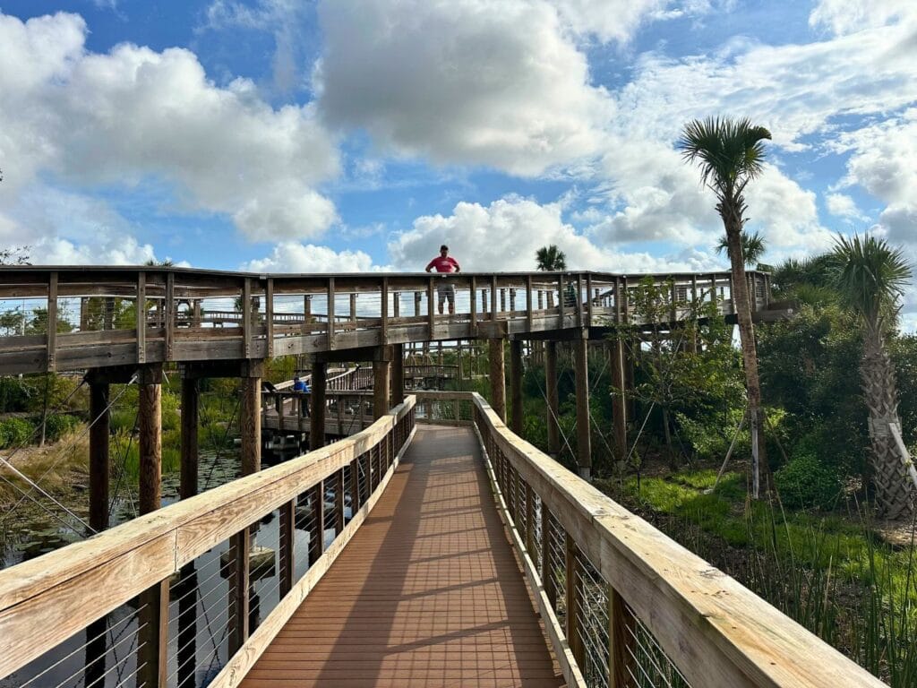 multiple levels boardwalk Everglades Rest Area Weston Florida - image by Dani Meyering