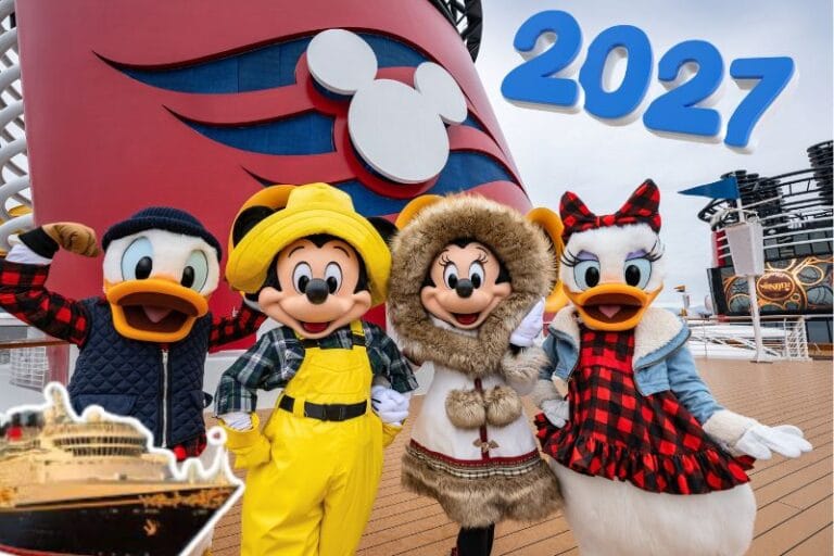 Disney Cruise Line 2027 characters on Alaska cruise