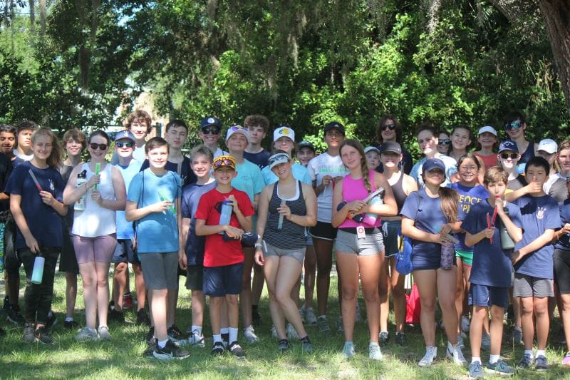 Orlando Area Rowing Society OARS campers posing for a group photo