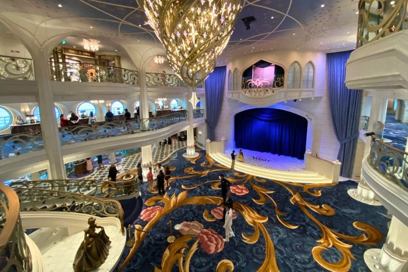 The Grand Hall on Disney Wish - image by Dani Meyering