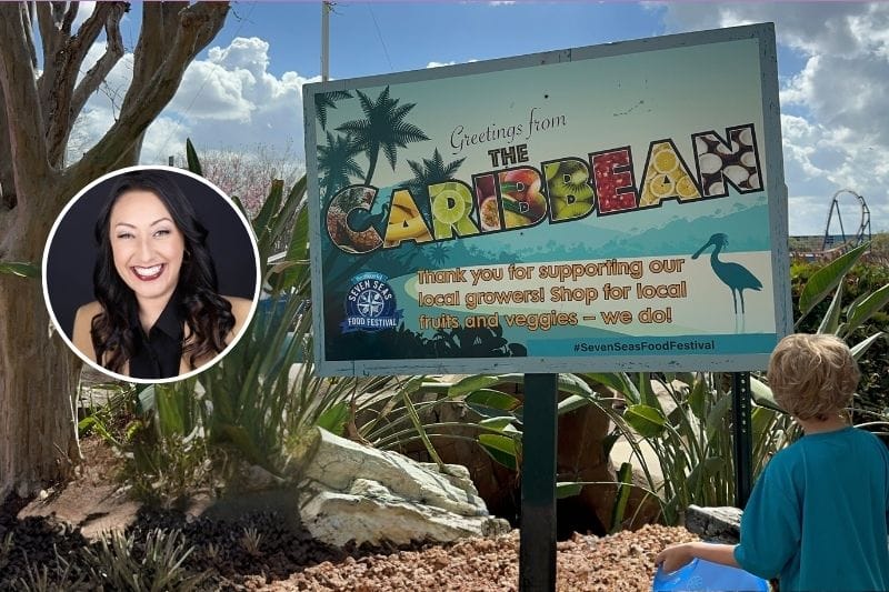Amber-Alloway-Vice-President-Culinary-SeaWorld-Orlando-Seven-Seas-Food-Festival-Caribbean-Sign