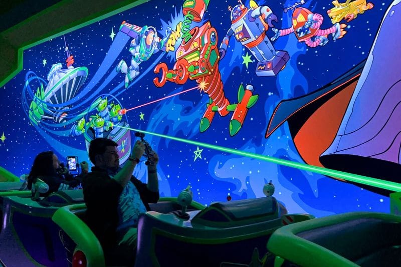 Buzz Lightyear's Space Ranger Spin load area mural