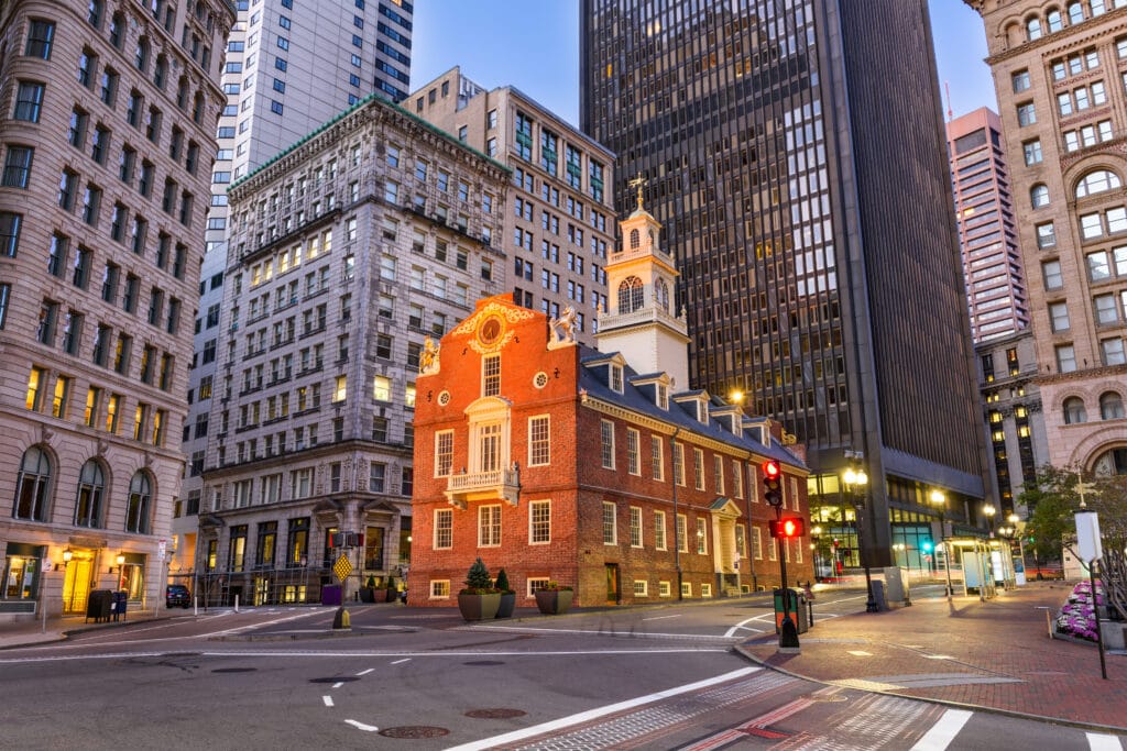 Exploring downtown Boston city streets BOS - AdobeStock_128356086