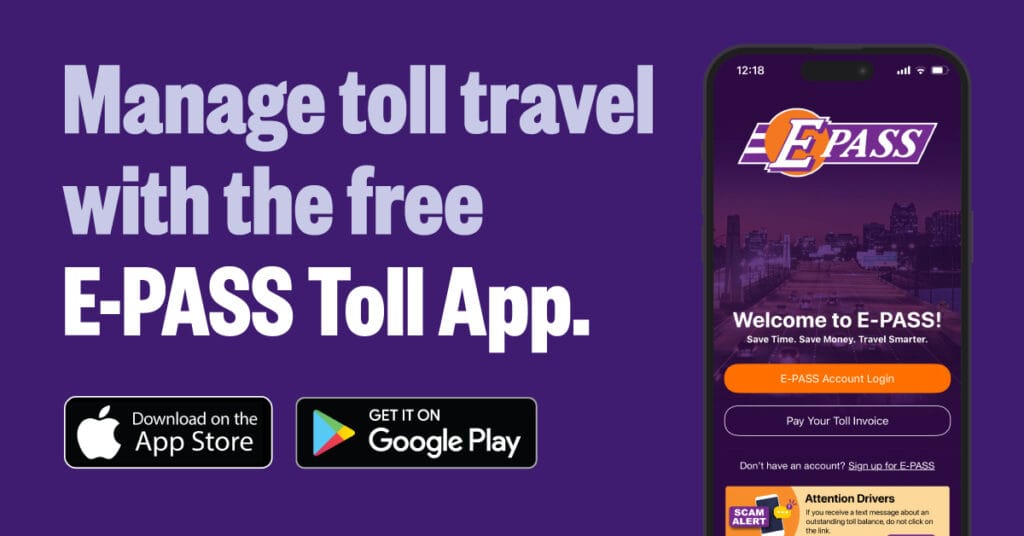 The E-Pass app makes it easy to save money on tolls