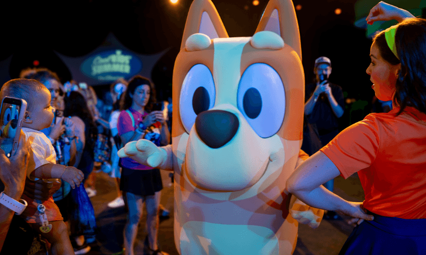 Bingo from Bluey for Cool Kids' Summer at Walt Disney World