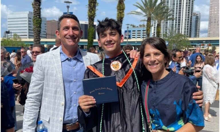 Mark Freid, Executive Director at Winter Park Institute, with his family