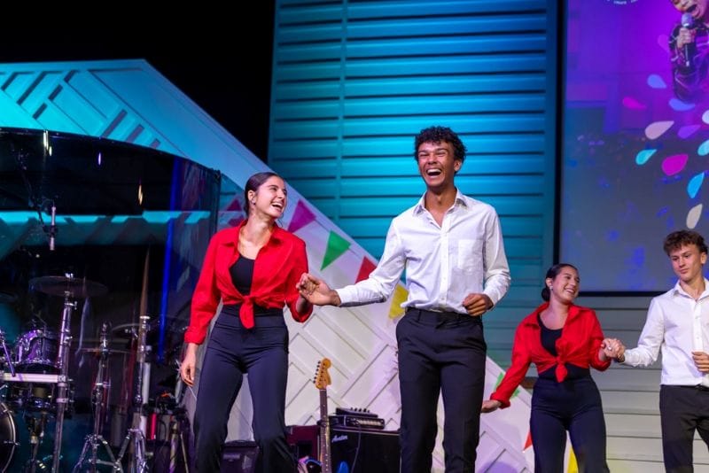 students performing at One School of the Arts & Sciences