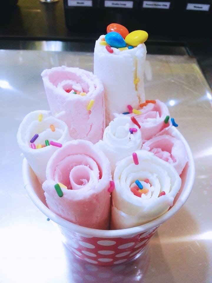 Rolled ice cream