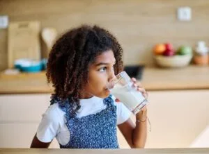 Florida Dairy Farmers child drinking dairy milk