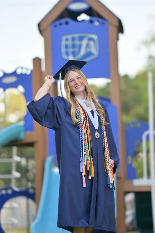 Foundation Academy Student graduating