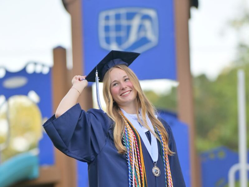 Foundation Academy Student graduating