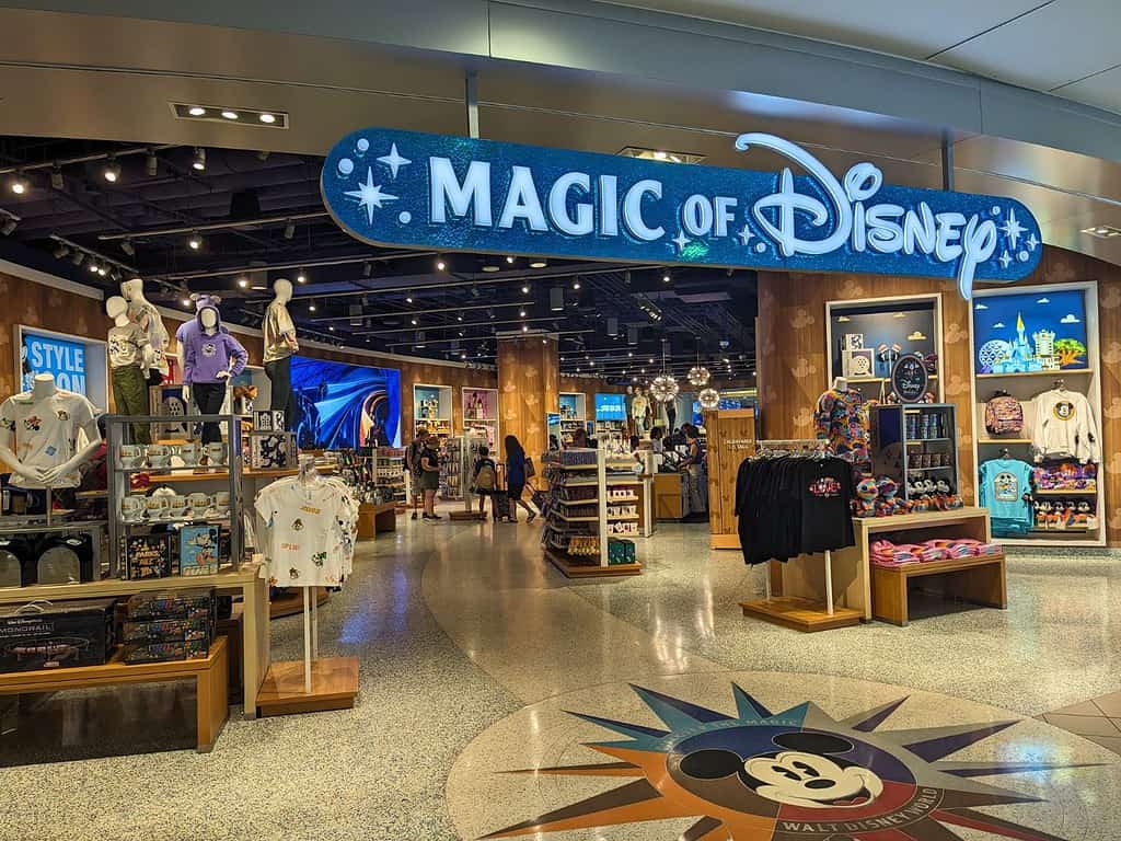  Magic of Disney Store entrance featured mickey mouse and disney world merchandise