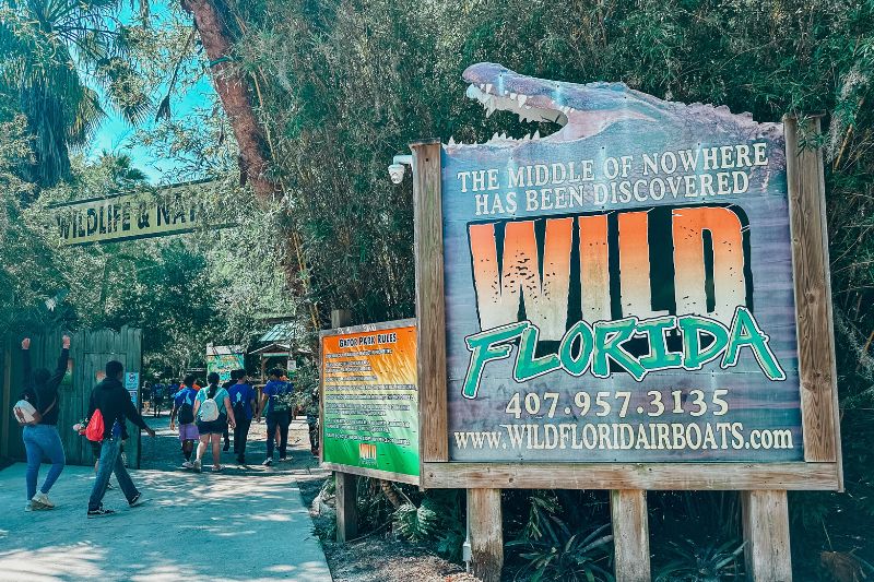 Wild Florida Entrance Sign