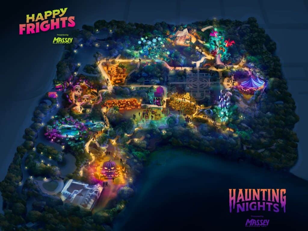 Haunting Nights Orlando map