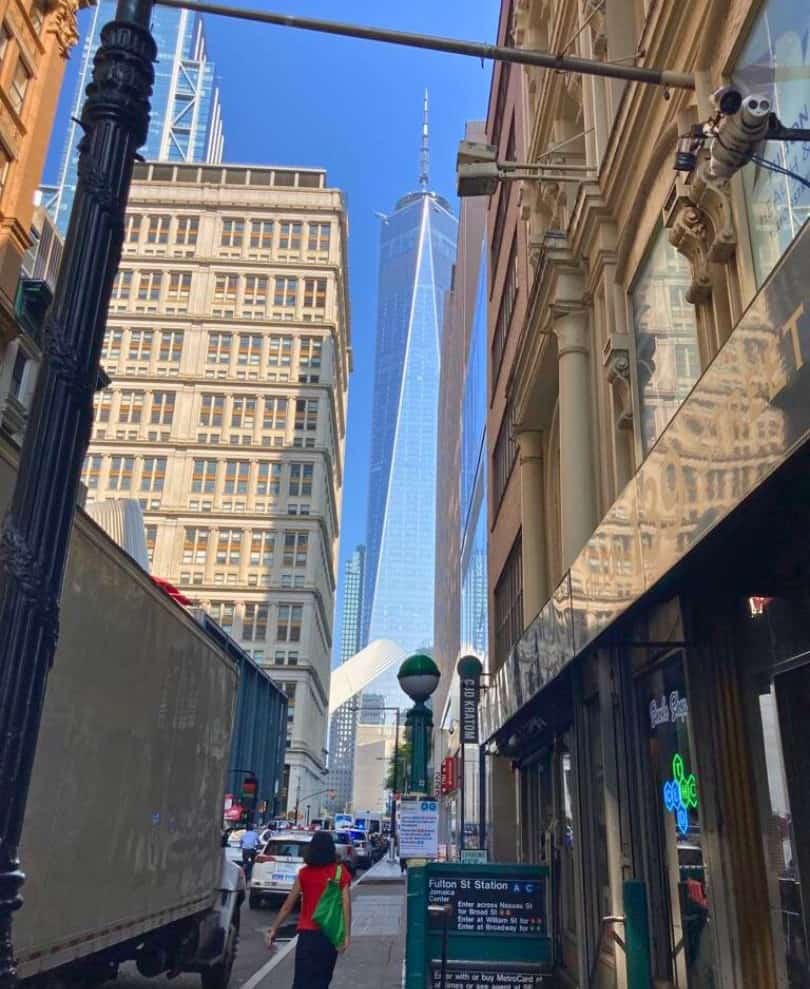 Labor-Day-Weekend-Getaways-from-Orlando-New-York-City-image-by-Maria-DiCicco - Orlando Parenting Magazine cityscape and Fulton Street Station in New York City