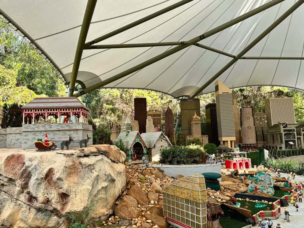 Holiday Decorations in Miniland U.S.A. LEGOLAND Florida