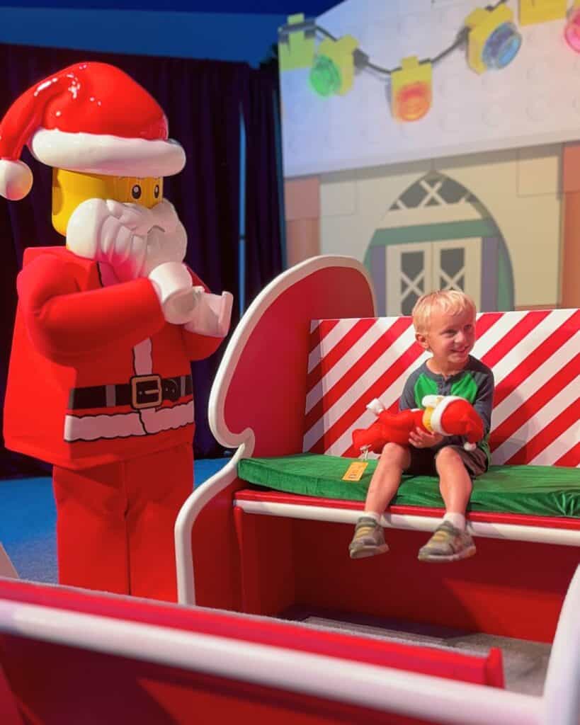 LEGO Santa with young boy in Sleigh - image by Dani Meyering