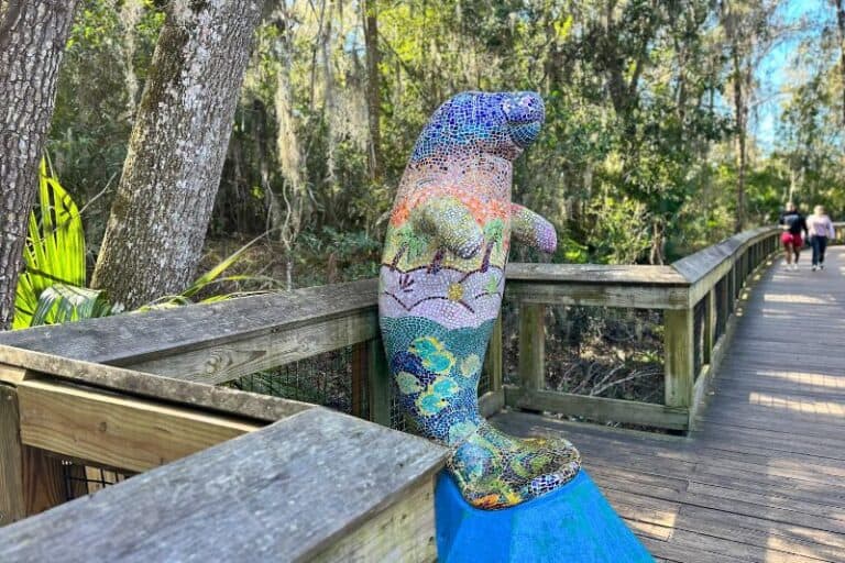 Manatee Statue at Blue Spring State Park Near Orlando - image by Dani Meyering