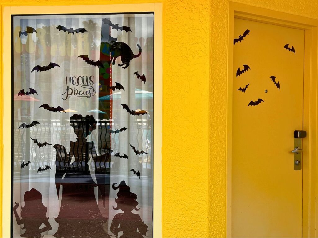Hocus Pocus Decorated Room at Disney's Pop Century Resort 