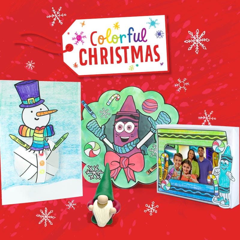 arts and crafts Crayola Experience-Colorful Christmas-Craft Web Circle
