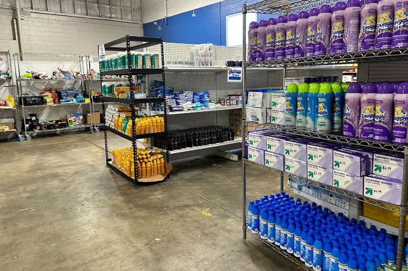 United Against Poverty Orlando Member Shopping Area 