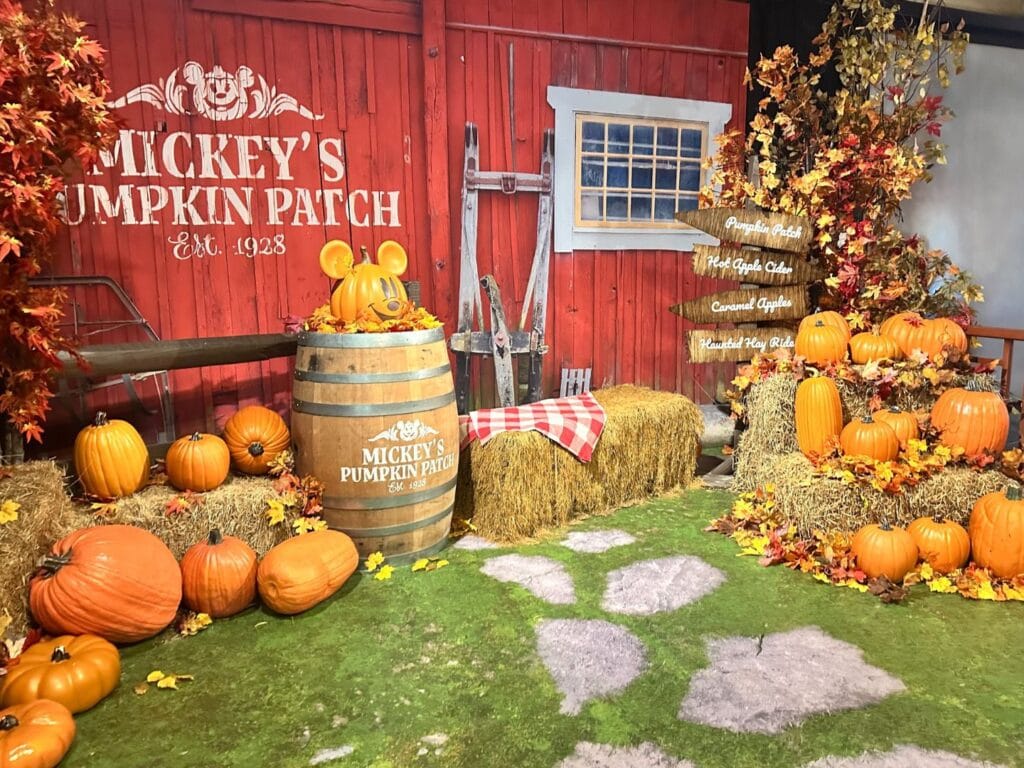Fall Backdrop at Disney Photopass Studio Disney Springs - image by Dani Meyering