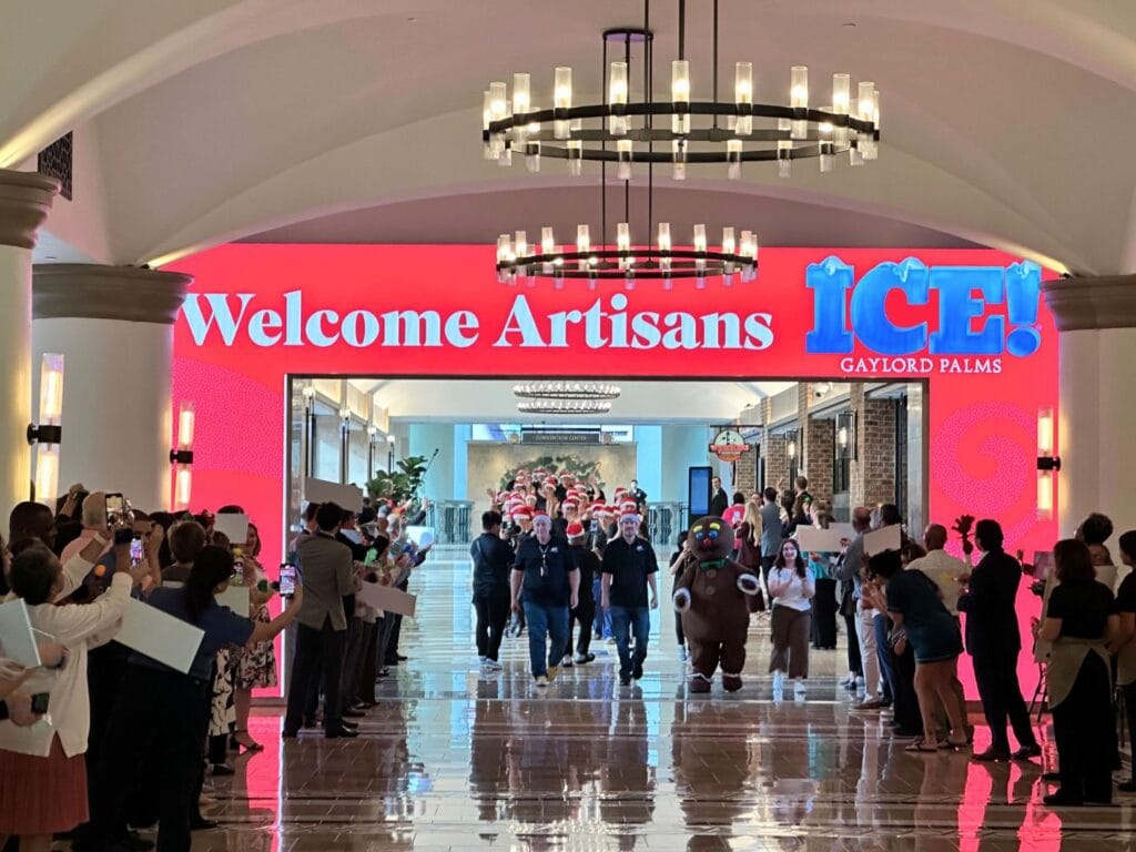 Ice Sculpters Carvers Artists arrive for a welcome at ICE! Gaylord Palms - image by Dani Meyering comp
