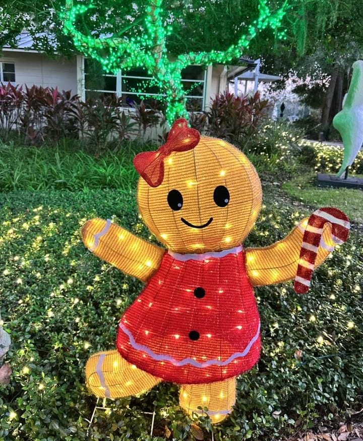 Lake Concord Park Christmas Lights Casselberry gingerbread doll - image by Dani Meyering